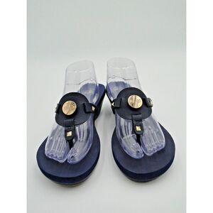 LINDSAY PHILLIPS‎ Navy blue Thong Lexi heeled sandals Size 11